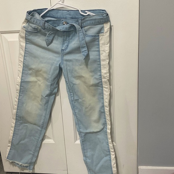 Blue and white jeans - Picture 1 of 3